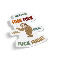 Sticker - Sloth Fuck Bad Word Decal