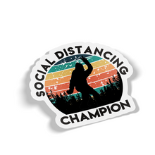 Sticker - Bigfoot Social Distancing Champion