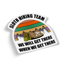 Sticker - Sloth Hiking Team We Will Get There When We Get There