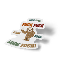 Sticker - Sloth Fuck Bad Word Decal