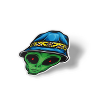 Sticker - Alien Wearing Hat