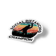 Sticker - Bigfoot Social Distancing Champion