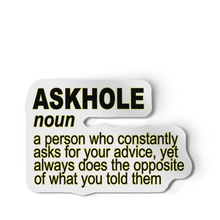 Sticker - Askhole Definition