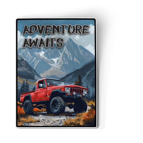 Sticker - Adventure Awaits 4x4 off-road sticker