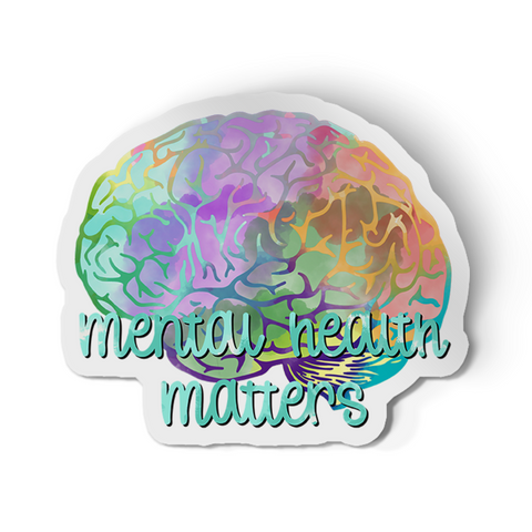 Sticker - Mental Health Matters (brain)