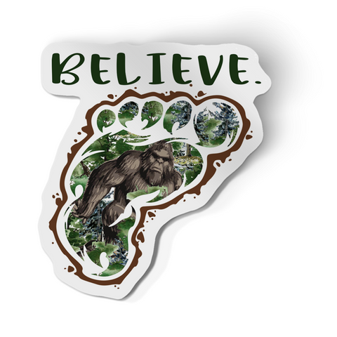 Sticker - Bigfoot Believe Decal