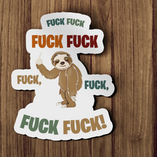 Sticker - Sloth Fuck Bad Word Decal