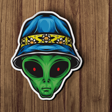 Sticker - Alien Wearing Hat