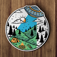 Sticker - UFO Camping Decal