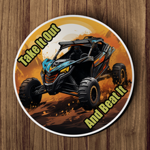 Sticker  - Take it out and beat it, offroad side by side atv decal