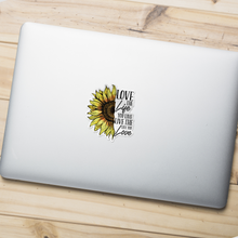 Sticker - Love The Life You Live Sunflower