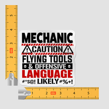 Sticker - Mechanic Caution Flying Tools And Offenseive Language Likely